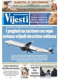 Vijesti - broj 7798, 20. dec 2019.