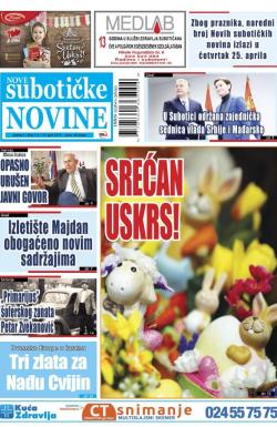 Nove Subotičke novine - broj 112, 19. apr 2019.