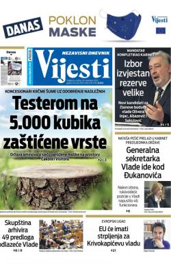 Vijesti - broj 8134, 28. nov 2020.