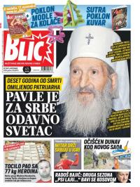 Blic - broj 8170, 15. nov 2019.