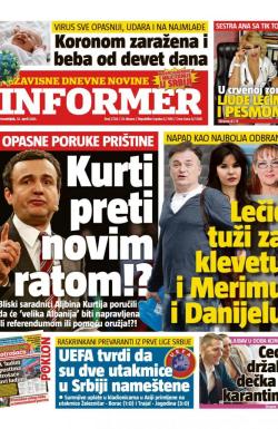 Informer - broj 2728, 12. apr 2021.