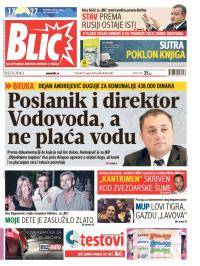 Blic - broj 6295, 22. avg 2014.