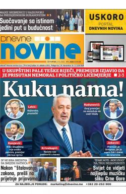 Dnevne novine - broj 3022, 17. jun 2021.