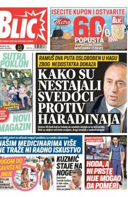 Blic - broj 8054, 22. jul 2019.