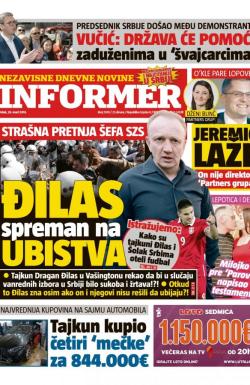 Informer - broj 2109, 29. mar 2019.