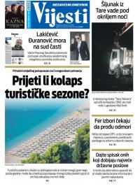 Vijesti - broj 7637, 13. jul 2019.