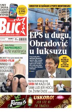 Blic - broj 6649, 18. avg 2015.