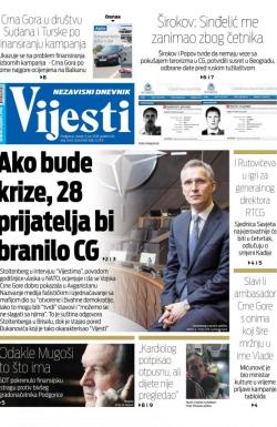 Vijesti - broj 7240, 5. jun 2018.