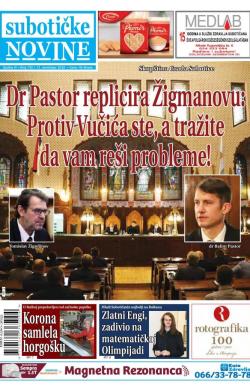 Nove Subotičke novine - broj 192, 13. nov 2020.