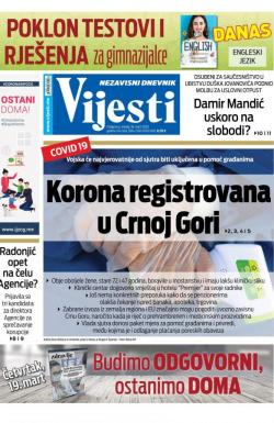 Vijesti - broj 7884, 18. mar 2020.