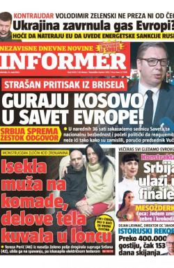 Informer - broj 3059, 12. maj 2022.