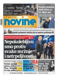 Dnevne novine - broj 2587, 24. jan 2020.