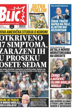 Blic - broj 8411, 28. jul 2020.