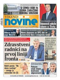 Dnevne novine - broj 2636, 21. mar 2020.