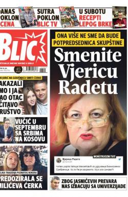 Blic - broj 7702, 26. jul 2018.