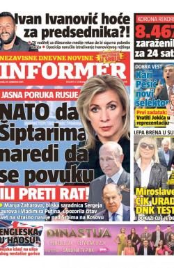 Informer - broj 2873, 29. sep 2021.