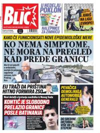 Blic - broj 8463, 18. sep 2020.