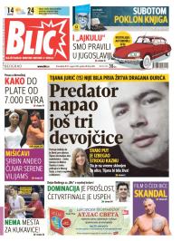 Blic - broj 6298, 25. avg 2014.