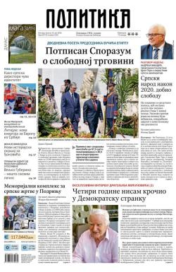 Politika - broj 39734, 14. jul 2024.