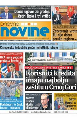 Dnevne novine - broj 2522, 6. nov 2019.