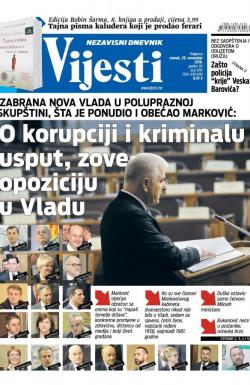 Vijesti - broj 6714, 29. nov 2016.