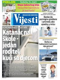 Vijesti - broj 7879, 13. mar 2020.