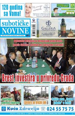 Nove Subotičke novine - broj 44, 30. okt 2015.