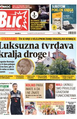 Blic - broj 6235, 23. jun 2014.