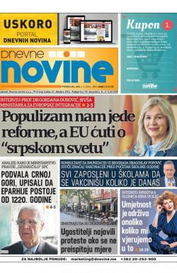 Dnevne novine - broj 3060, 2. avg 2021.