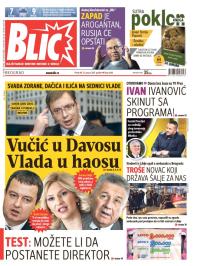 Blic - broj 6446, 23. jan 2015.