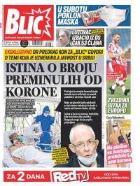 Blic - broj 8476, 1. okt 2020.