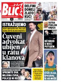 Blic - broj 7706, 30. jul 2018.