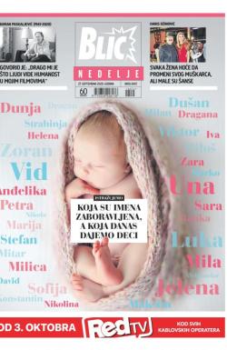 Blic - broj 8472, 27. sep 2020.