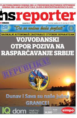 Novosadski reporter - broj 56, 8. nov 2012.