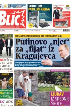 Blic - broj 6252, 10. jul 2014.