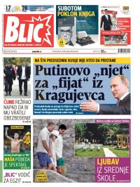 Blic - broj 6252, 10. jul 2014.