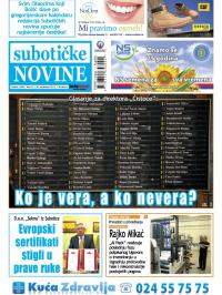 Nove Subotičke novine - broj 51, 20. dec 2013.