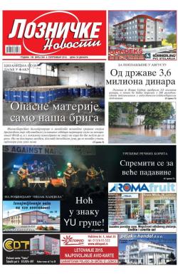 Lozničke novosti - broj 390, 4. sep 2015.