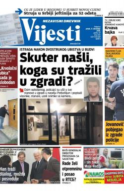 Vijesti - broj 6724, 9. dec 2016.