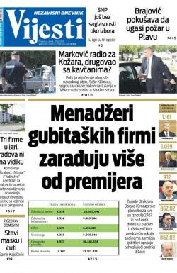 Vijesti - broj 8011, 28. jul 2020.