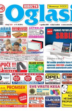 Novosti oglasi - broj 1329, 17. sep 2014.