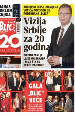 Blic - broj 7039, 17. sep 2016.