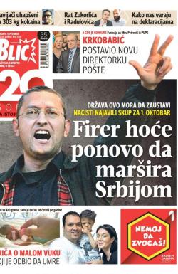 Blic - broj 7036, 14. sep 2016.