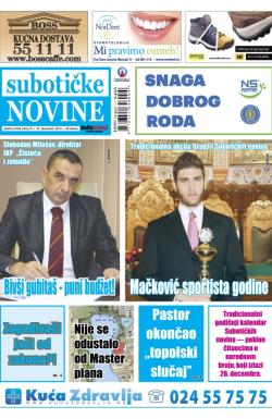 Nove Subotičke novine - broj 51, 19. dec 2014.