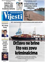 Vijesti - broj 7686, 31. avg 2019.