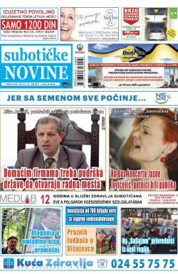 Nove Subotičke novine - broj 21, 27. maj 2016.