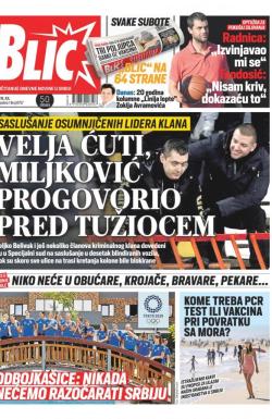 Blic - broj 8757, 16. jul 2021.