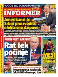 Informer - broj 3173, 22. sep 2022.