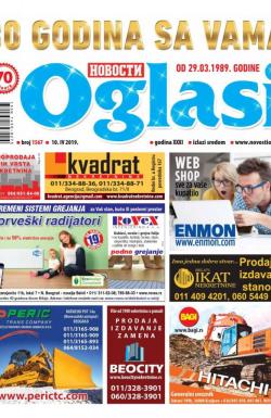 Novosti oglasi - broj 1567, 10. apr 2019.