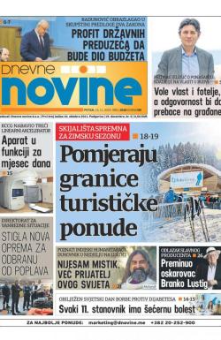 Dnevne novine - broj 2530, 15. nov 2019.